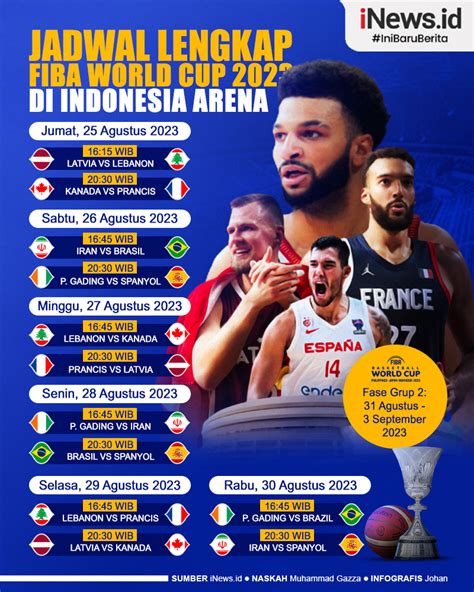 jadwal fiba world cup 2023 hari ini