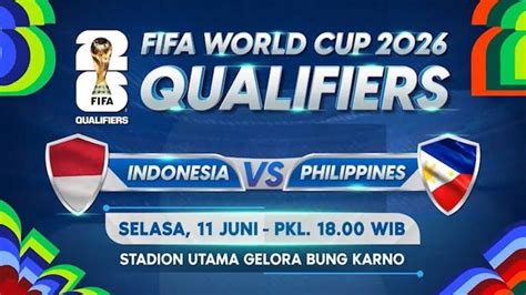 jadwal indo vs filipina