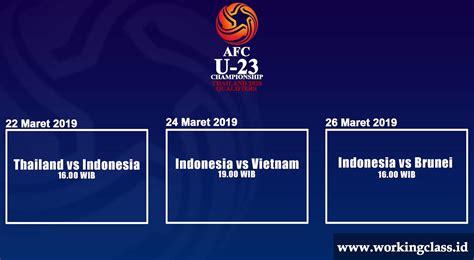 jadwal indonesia afc u23