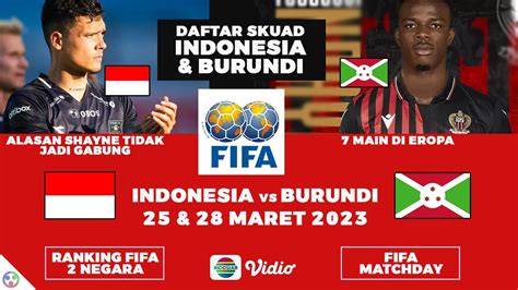 jadwal indonesia vs burundi