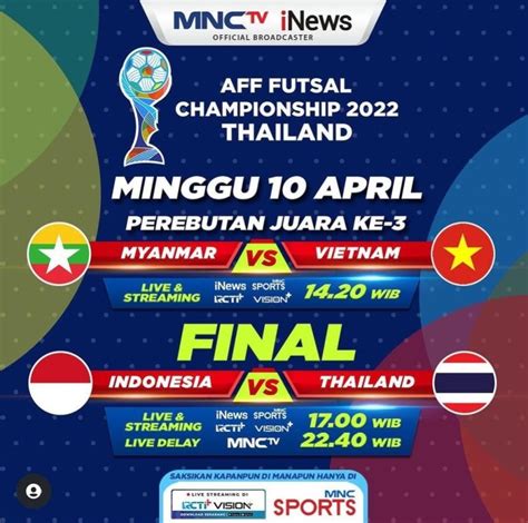 jadwal indonesia vs thailand aff 2022