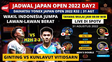 jadwal japan open 2022