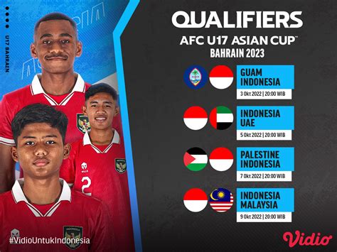 jadwal kualifikasi piala asia u 17 2023