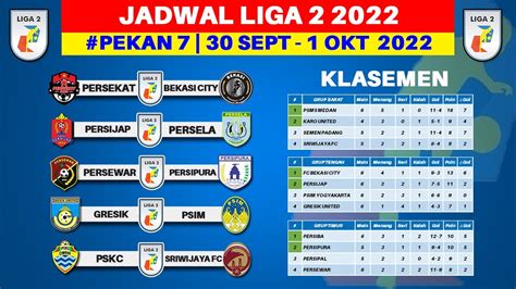 jadwal liga 2 indonesia 2022