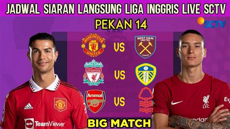 jadwal liga inggris malam ini di sctv