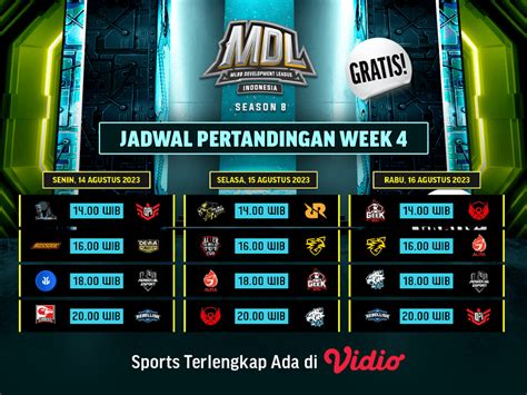 jadwal mdl hari ini