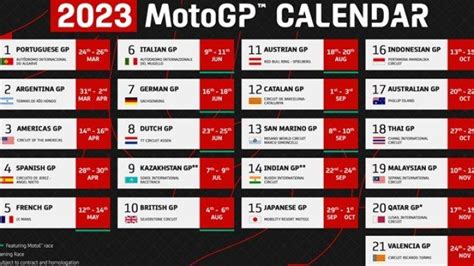 jadwal motogp indonesia 2023