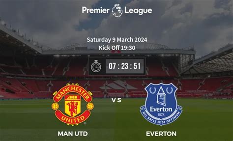 jadwal mu vs everton