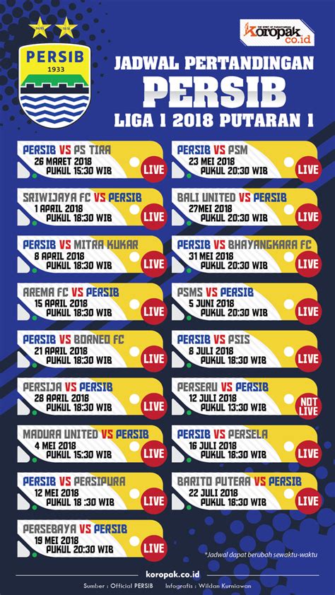 jadwal persib bandung terbaru