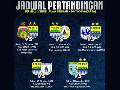 jadwal persib november 2023