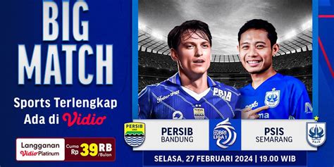 jadwal persib vs psis