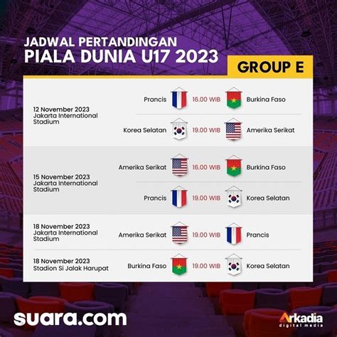 jadwal piala dunia u 17 hari ini 2023