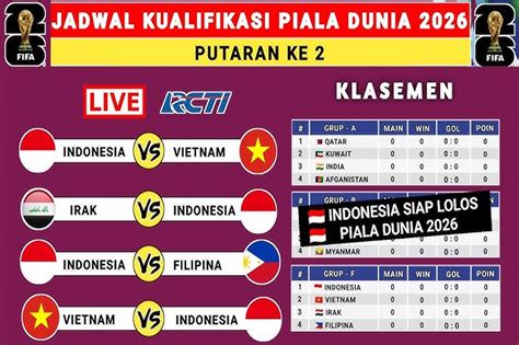 jadwal pra piala dunia 2026 indonesia