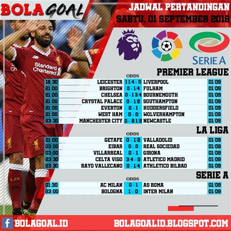 jadwal premier league hari ini