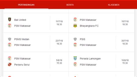 jadwal psm liga 1