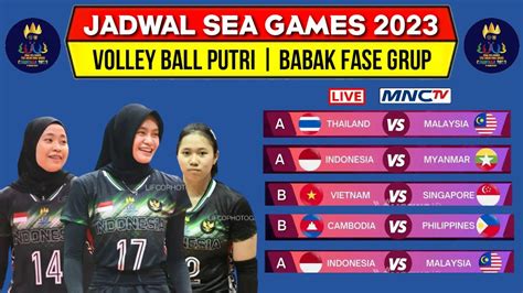 jadwal sea games 2023 voli