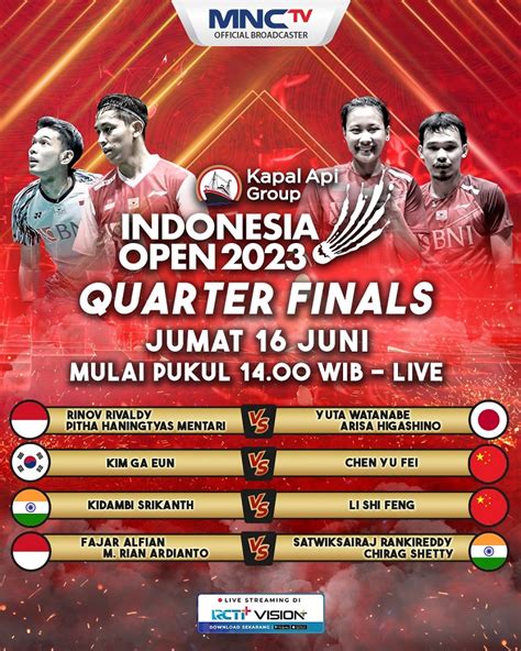 jadwal semi final indonesia open 2023