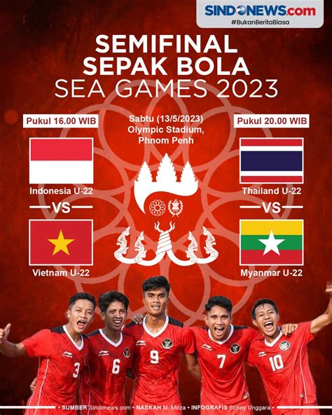 jadwal semifinal sea games 2022 sepak bola