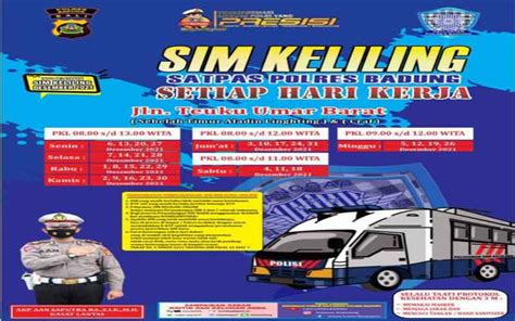 jadwal sim keliling di denpasar