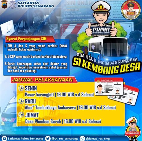 jadwal sim keliling semarang