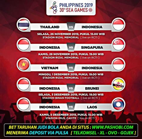 jadwal timnas indonesia asean games