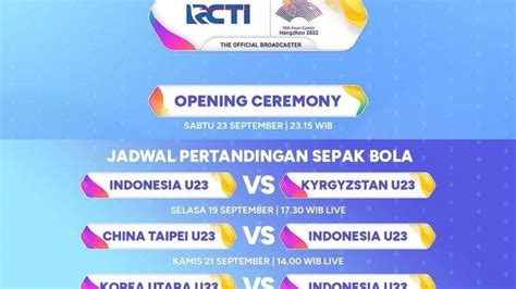 jadwal timnas u24 asean games