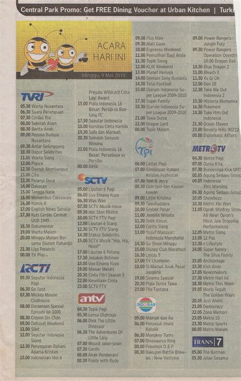 jadwal tv hari minggu tahun 2000