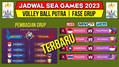 jadwal volleyball sea games