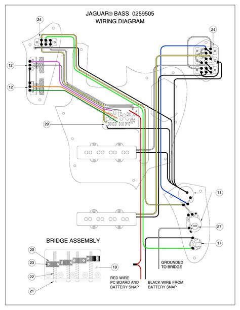 jaguar bass wiring diagram