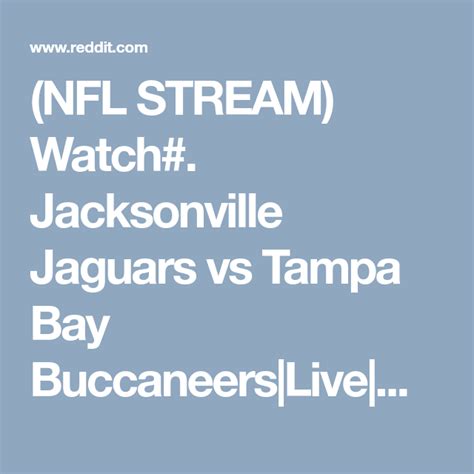 jaguars vs buccaneers live stream reddit