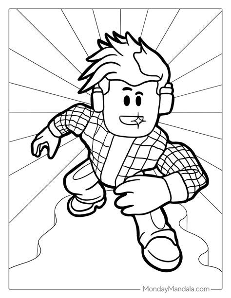 Jailbreak Roblox Character Roblox Roblox Coloring Pages