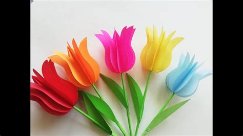 jak zrobic tulipany z papieru