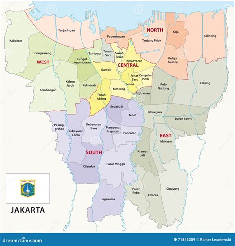 Jakarta Map Indonesia