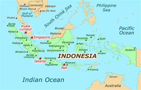 jakarta indonesia on map