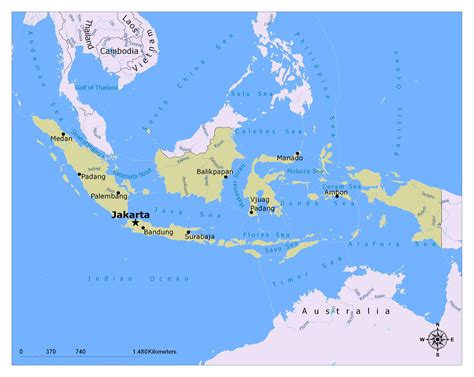 jakarta indonesia world map