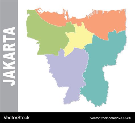 jakarta map vector