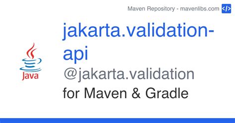 jakarta validation api