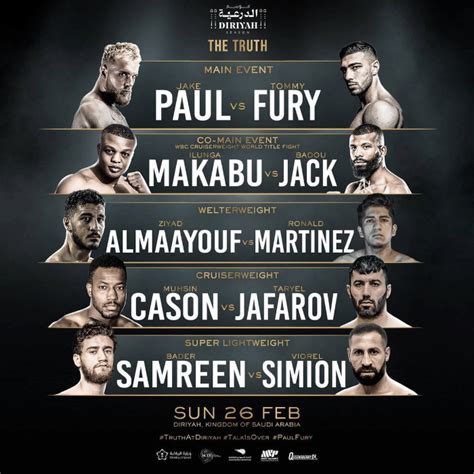 jake paul fight lineup