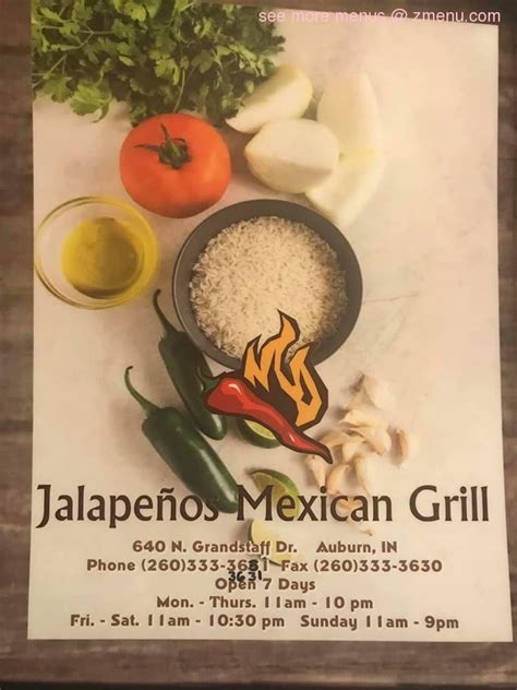 Jalapenos Auburn In Menu