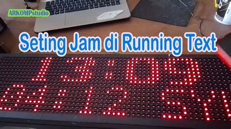 Jam Digital Running Text