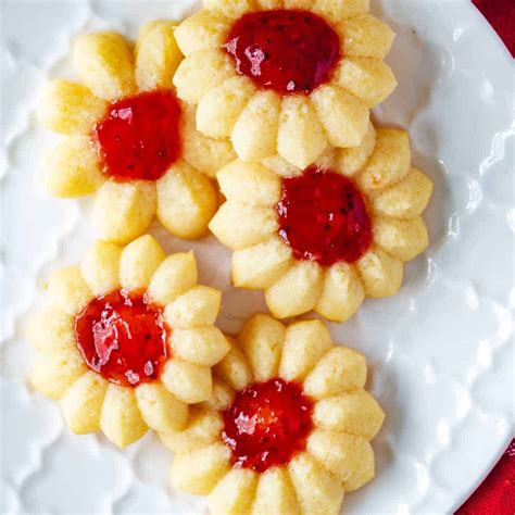 Jam Filled Spritz Cookies