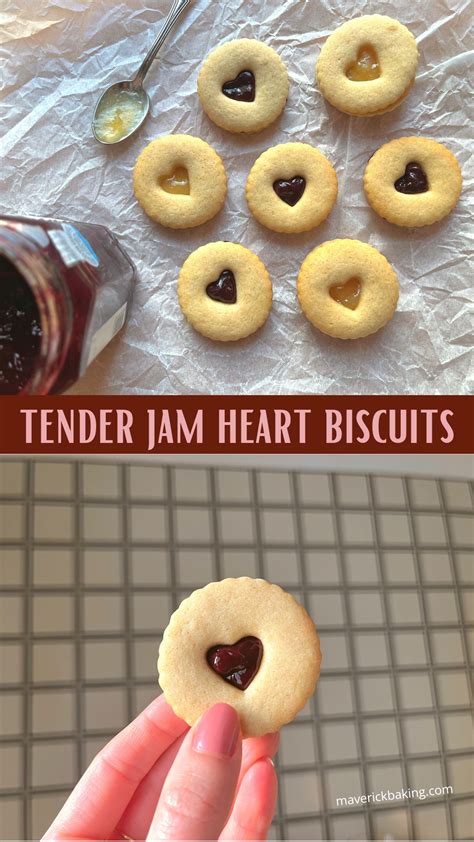Jam Heart Biscuits Recipe
