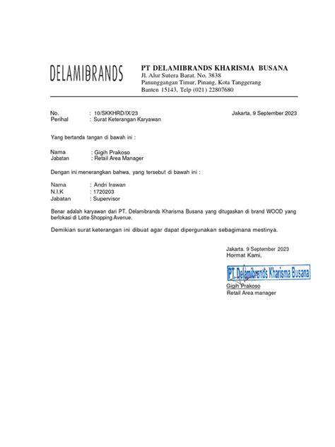 Jam Kerja Delamibrands