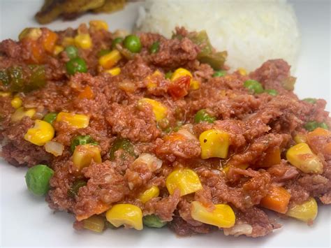 Jamaican Corned Beef Breakfast