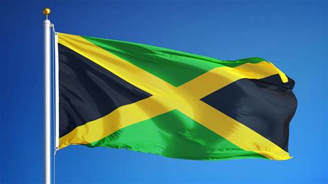 Jamaican Flag Flying