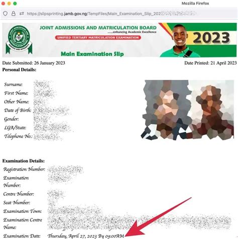 jamb result slip 2024