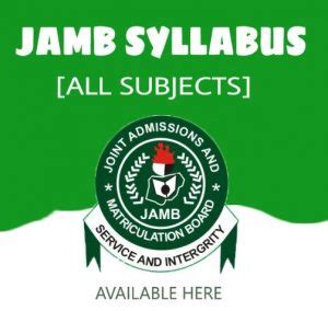 jamb syllabus 2024 pdf download