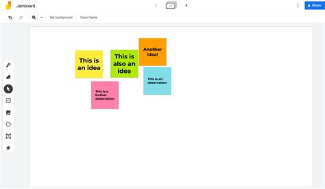 Jamboard Post It Notes