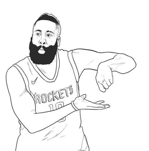 James Harden Coloring Pages: Fun And Creative Way To Spend Time