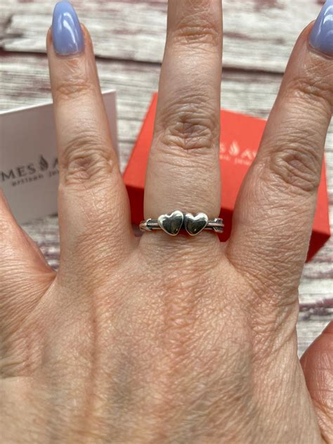james avery double heart ring